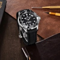 Чоловічий годинник Pagani Design PD-1685 Silver-Black з сапфіровим склом та механізмом SEIKO NH35A