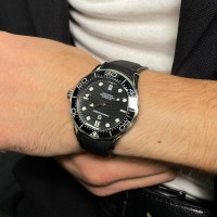 Чоловічий годинник Pagani Design PD-1685 Silver-Black з сапфіровим склом та механізмом SEIKO NH35A