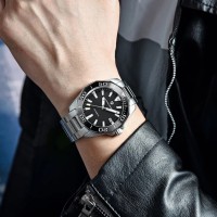 Чоловічий годинник Pagani Design PD-1617 Silver-Black механіка з автопідзаводом та водозахистом 10 ATM