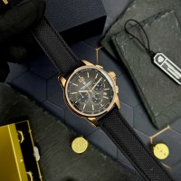 Чоловічий годинник Pagani Design YS008 Rose Gold-Black з сапфіровим склом та хронографом
