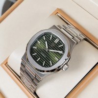 Чоловічий механічний годинник Pagani Design PD-1728 Silver-Green з сапфіровим склом та автопідзаводом