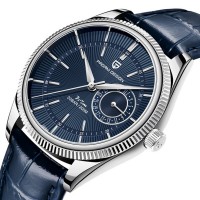 Чоловічий годинник Pagani Design PD-1689 Silver-Blue-Blue з сапфіровим склом та механізмом SEIKO