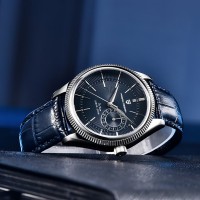 Чоловічий годинник Pagani Design PD-1689 Silver-Blue-Blue з сапфіровим склом та механізмом SEIKO