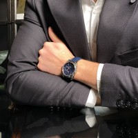 Чоловічий годинник Pagani Design PD-1689 Silver-Blue-Blue з сапфіровим склом та механізмом SEIKO