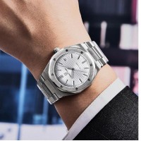 Чоловічий механічний годинник Pagani Design PD-1673 Silver-Silver з сапфіровим склом та автопідзаводом
