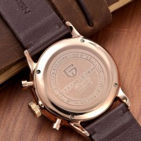 Чоловічий годинник Pagani Design PD-2720 Gold-White-Brown з хронографом SEIKO VK67