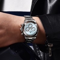 Чоловічий годинник Pagani Design PD-1644 Silver-Blue з сапфіровим склом та механізмом SEIKO VK63