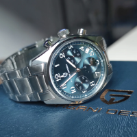 Чоловічий годинник Pagani Design PD-1773 Silver-Blue з сапфіровим склом та механізмом Seiko VK63