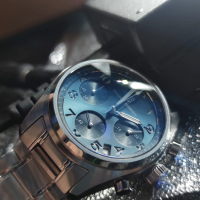 Чоловічий годинник Pagani Design PD-1773 Silver-Blue з сапфіровим склом та механізмом Seiko VK63