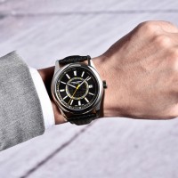 Чоловічий механічний годинник Pagani Design PD-1778 Silver-Yellow з сапфіровим склом та механізмом Seiko NH35