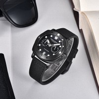 Чоловічий годинник Pagani Design PD-1767 Black з сапфіровим склом та індикатором запасу ходу
