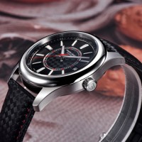 Чоловічий механічний годинник Pagani Design PD-1778 Silver-Red з сапфіровим склом та механізмом Seiko NH35