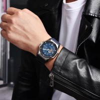 Чоловічий механічний годинник Pagani Design PD-YS010 Silver-Blue з сапфіровим склом та автопідзаводом