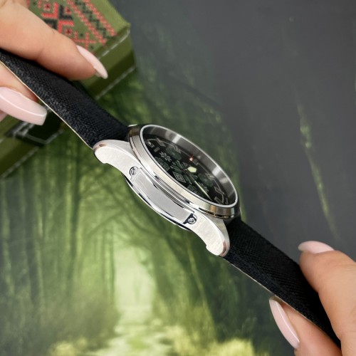 Купить Awarder Embroidery Silver-Green Black Battery 10ATM Купить Awarder Embroidery Silver-Green Black Battery 10ATM