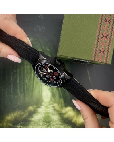 Купить Awarder Embroidery Black-Red Black Battery 10ATM