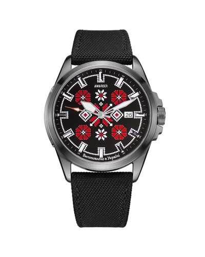 Купить Awarder Embroidery Silver-Red Black Automatic 10ATM