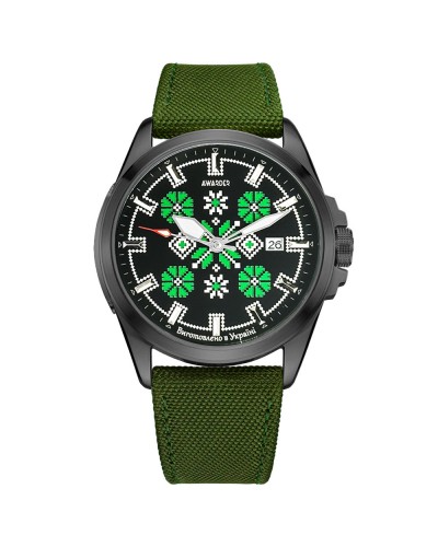 Купити Awarder Embroidery Black-Green Green Automatic 10ATM
