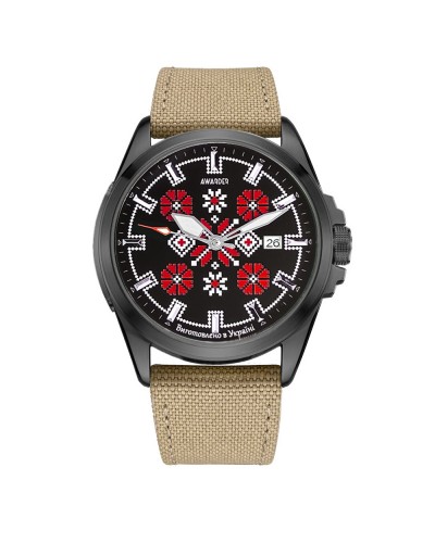 Купить Awarder Embroidery Black-Red Khaki Automatic 10ATM