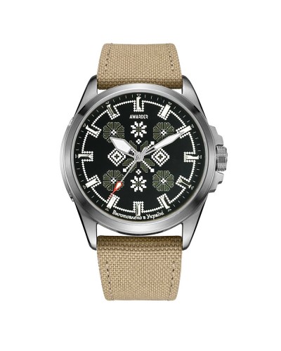 Купить Awarder Embroidery Silver-Army Green Khaki Battery 10ATM