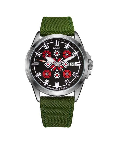 Купить Awarder Embroidery Silver-Red Green Automatic 10ATM