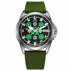 Awarder Embroidery Silver-Green Green  Automatic 10ATM