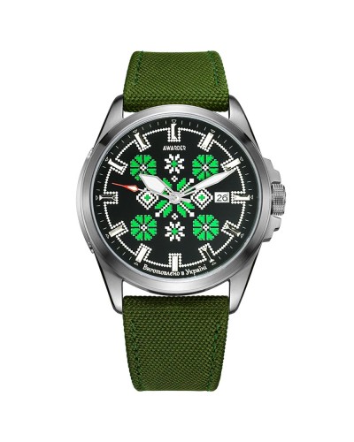 Купить Awarder Embroidery Silver-Green Green Automatic 10ATM