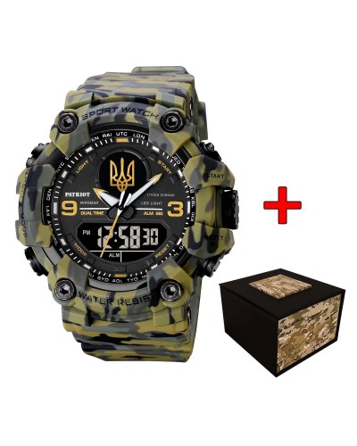 Купити Patriot 001CMGRUAGD Тризуб золото Зелений камуфляж + Коробка.