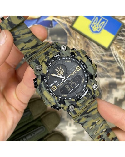 Купити Patriot 001CMGRUAGD Тризуб золото Зелений камуфляж + Коробка.