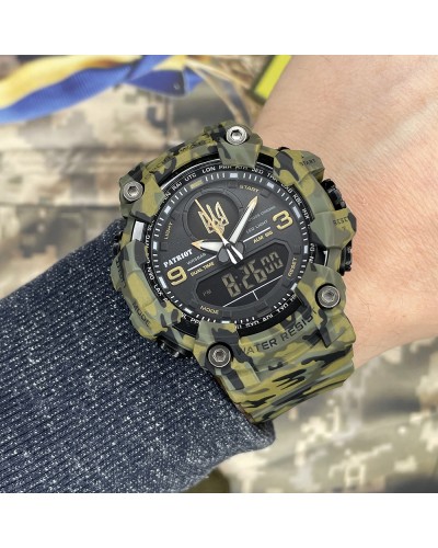 Купити Patriot 001CMGRUAGD Тризуб золото Зелений камуфляж + Коробка.