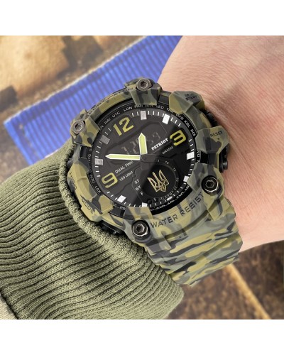 Купити Patriot 001CMGRUAGD Тризуб золото Зелений камуфляж + Коробка.