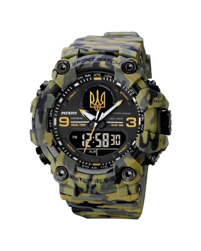 Купити Patriot 001CMGRUAGD Тризуб золото Зелений камуфляж + Коробка.