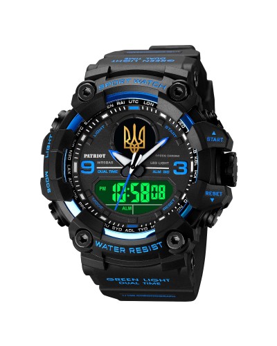 Купити Patriot 001BUUAGD Тризуб золото Чорні з синім. + Коробка.