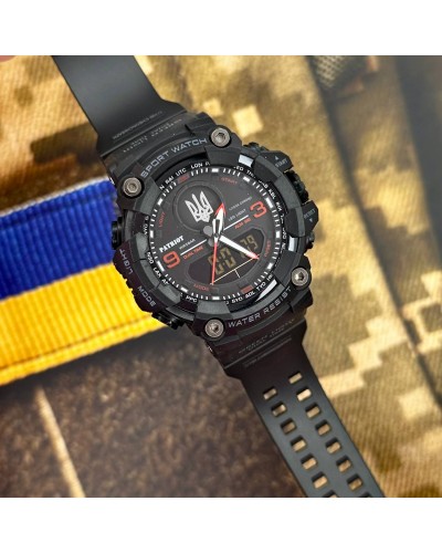 Купити Patriot 001RDUASI Patriot 001RDUASI Тризуб срібло Чорні з червон