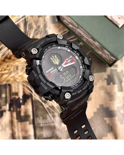 Купить Patriot 001RDUAGD Тризуб золото Чорні з червоним + Коробка.