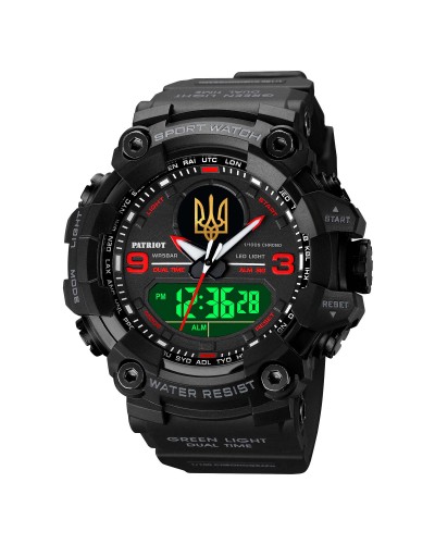 Купить Patriot 001RDUAGD Тризуб золото Чорні з червоним + Коробка.