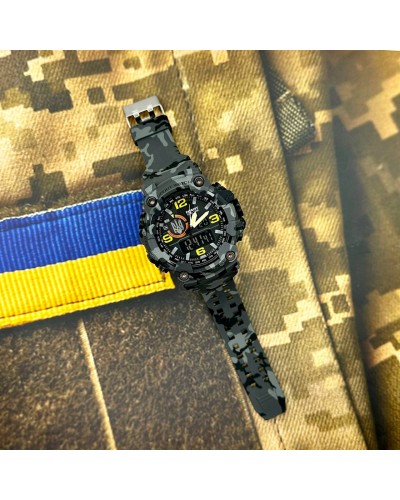 Купить Patriot 002CMGYUASI Тризуб срібло Сірий камуфляж + Коробка.