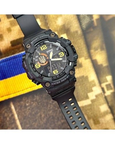 Купити Patriot 002BKUAGD Тризуб золото Чорні + Коробка.