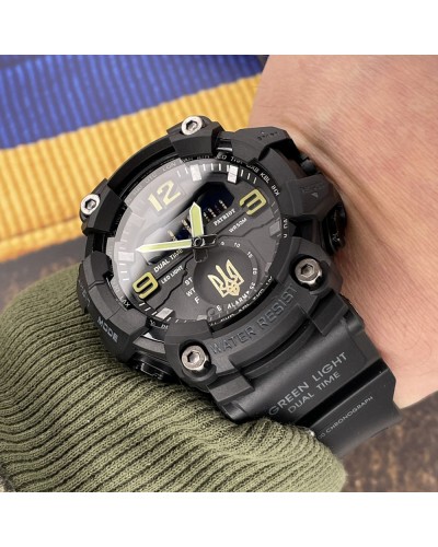 Купити Patriot 003BKUAGD Тризуб золото Чорні + Коробка.