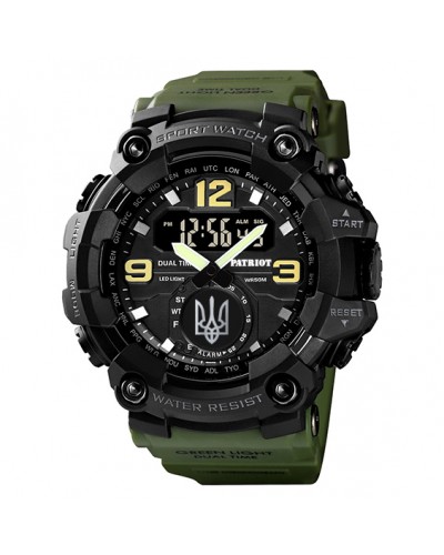 Купить Patriot 004AGUASI Тризуб срібло Зелені + Коробка.