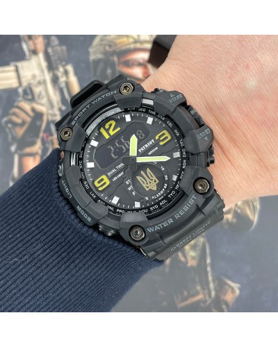 Купить Patriot 004BKUAGD Тризуб золото Чорні + Коробка.