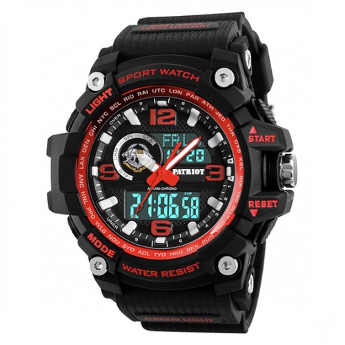 Купити Patriot 012BKRDSSO ССО Чорні з червоним + Коробка Купити Patriot 012BKRDSSO ССО Чорні з червоним + Коробка