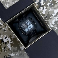Чоловічий тактичний годинник Patriot 010BKUASI Тризуб з електронним циферблатом та підсвічуванням