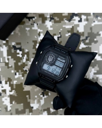Купить Patriot 010BKUASI Тризуб срібло Чорні + Коробка.