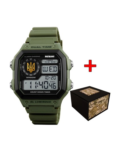 Купить Patriot 010AGUAGD Тризуб золото Зелені + Коробка.