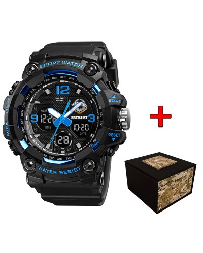 Купити Patriot 006BUSSO ССО Чорні з синім + Коробка