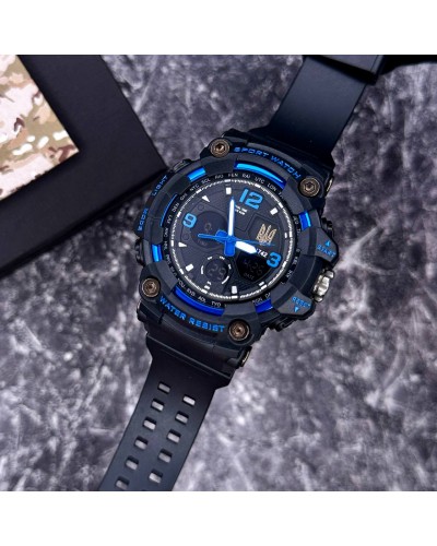 Купить Patriot 006BUUAGD Тризуб золото Чорні з синім + Коробка.