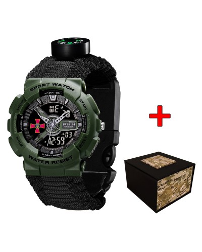 Купить Patriot 005AGSU ЗСУ Паракордовий ремінець Black + Коробка