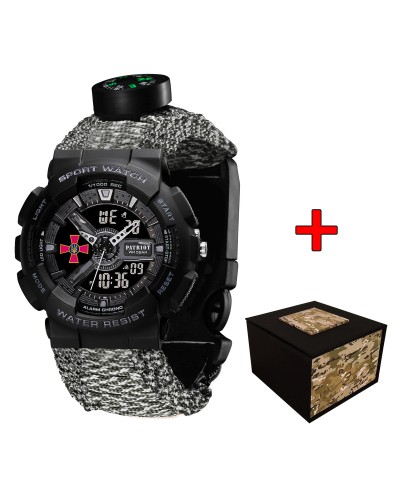 Купити Patriot 005BKSU ЗСУ Чорні Паракордовий ремінець ACU + Коробка