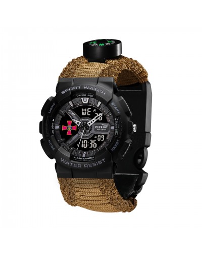 Купити Patriot 005BKSU ЗСУ Чорні Паракордовий ремінець Khaki + Коробка