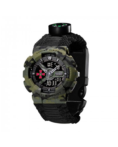 Купити Patriot 005CMGRSU ЗСУ Зелений камуфляж Паракордовий ремінець Black + Коробка